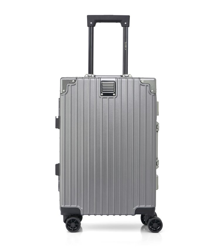 TRAVELLER Aluminium Frame Solid Unbreakable Poly PROPYLENE 8 Wheel Luggage-TR3344